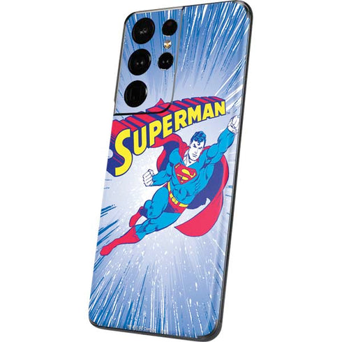 DC Comics Superman Vintage Action Pose Galaxy S21 Ultra 5G Skin